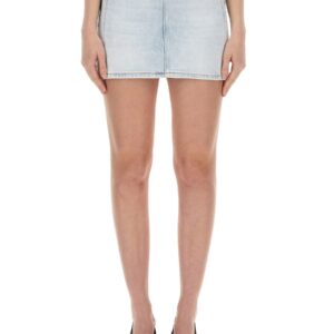 Discover the authentic Diesel women's "DE-FLIP-S" SKIRT in DENIM