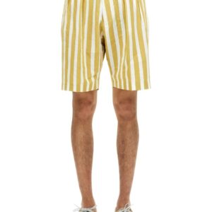 Explore the authentic PAUL SMITH men's "DECKCHAIR STRIPE" BERMUDA in Yellow