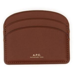 Refresh your wardrobe with the A.P.C. women's DEMI LUNE CARD HOLDER in Brown