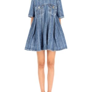 Elevate your look with the GANNI women's DENIM DRESS in DENIM