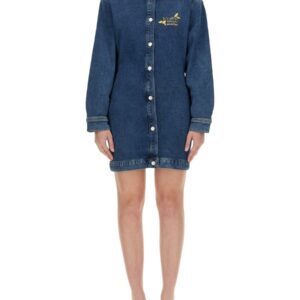 Refresh your wardrobe with the MOSCHINO JEANS women's DENIM DRESS in DENIM
