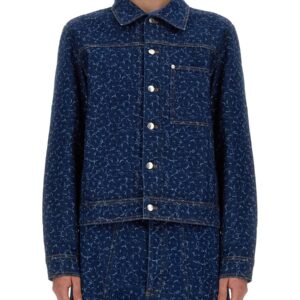 Elevate your look with the Maison Kitsune men's DENIM JACKET in DENIM