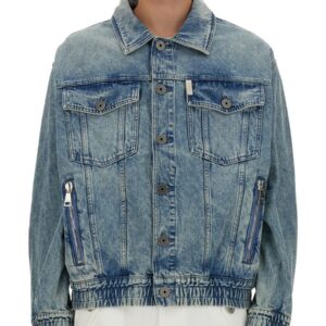 Discover the authentic Balmain men's DENIM JACKET in Blue