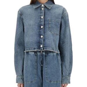 Refresh your wardrobe with the MOSCHINO JEANS women's DENIM JACKET in DENIM