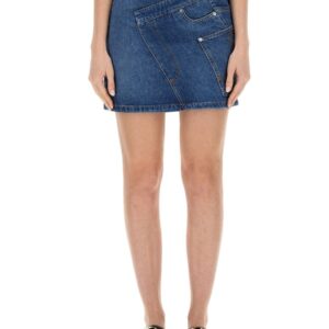 Refresh your wardrobe with the jw anderson women's DENIM MINISKIRT in Blue
