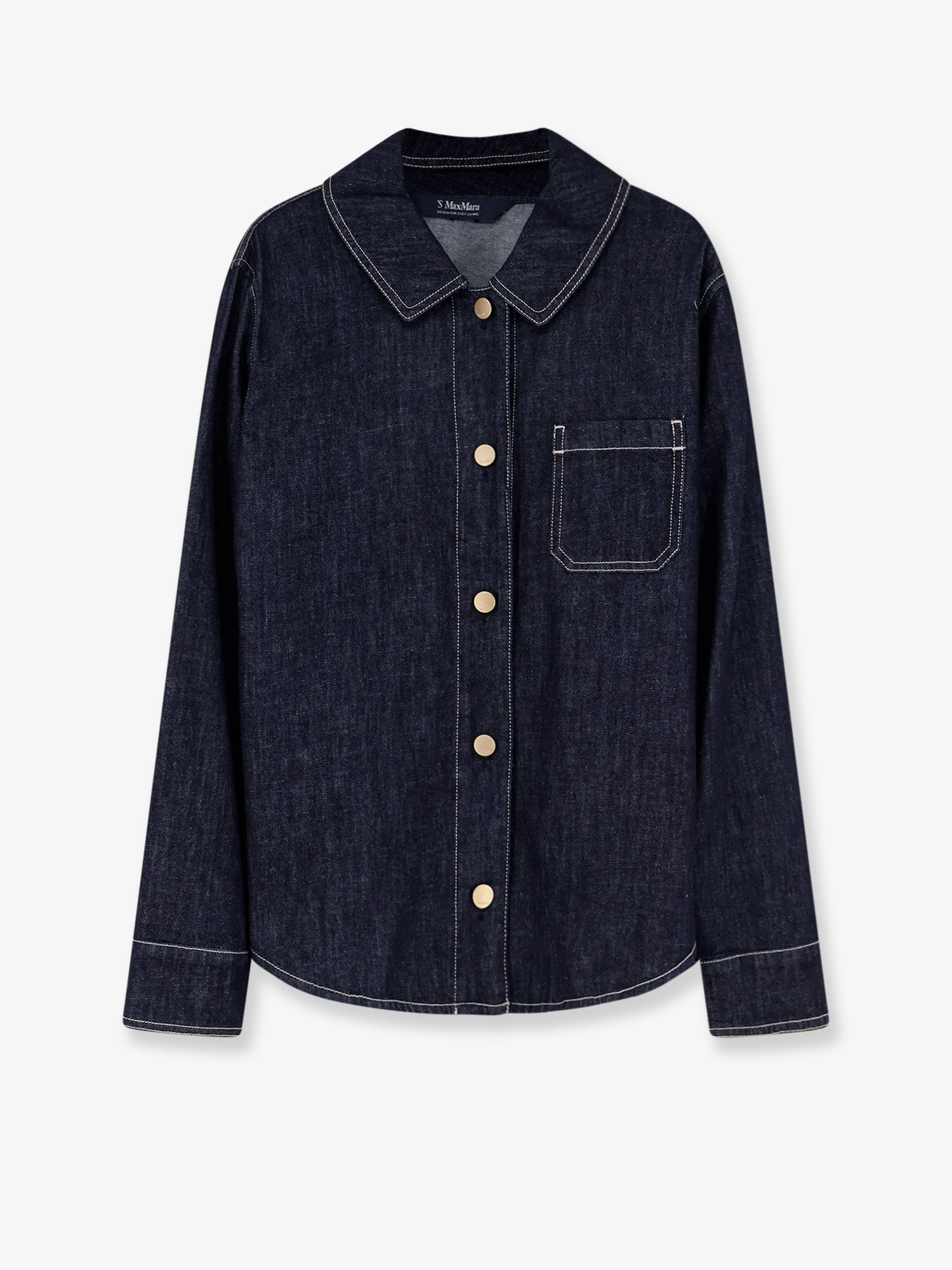 Discover the authentic 'S MAX MARA women's Denim shirt in BLU MARINO