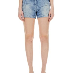 Discover the authentic Versace women's DENIM SHORTS in Blue