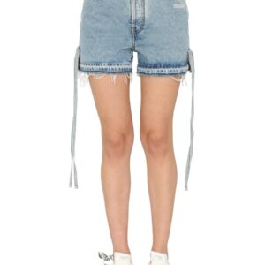 Discover the authentic Off-white women's DENIM SHORTS in Blue