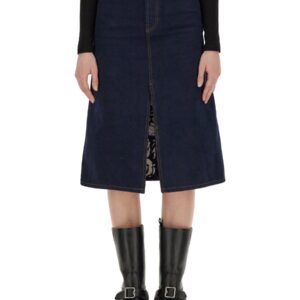 Discover the authentic Burberry women's DENIM SKIRT in DENIM