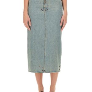 Discover the authentic Moschino women's DENIM SKIRT in DENIM