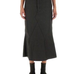 Discover the authentic RICK OWENS women's DENIM SKIRT in Black