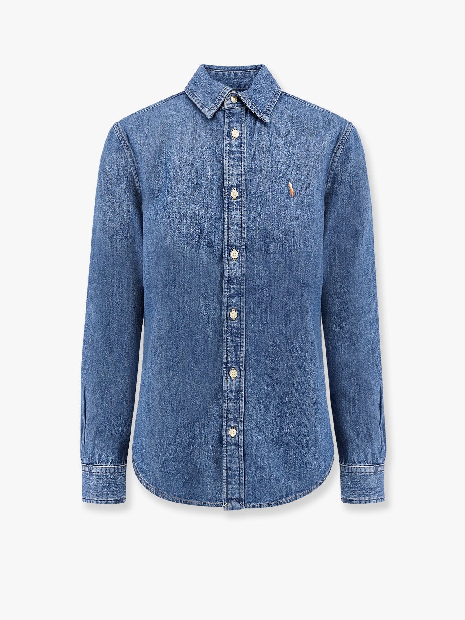 Discover the authentic Polo Ralph Lauren men's Slim-fit denim shirt in DENIM