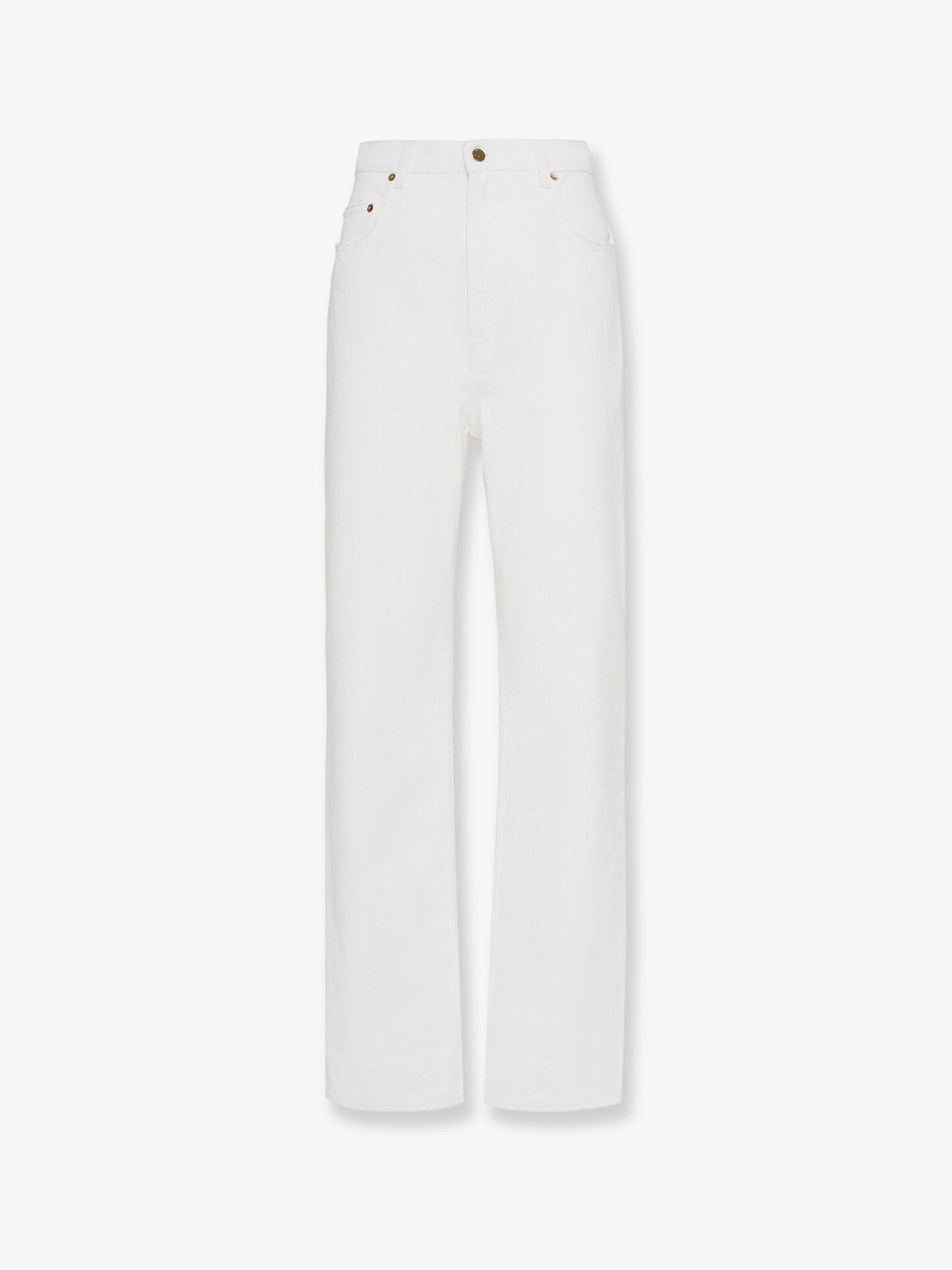 Discover the authentic Golden Goose Deluxe Brand women's Denim trousers in Offwhite