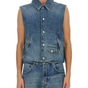 Discover the authentic Givenchy men's DENIM VEST in DENIM