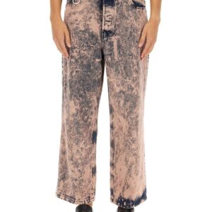 Refresh your wardrobe with the ÉTUDES men's DISTRICT OVERDYED JEANS in Pink