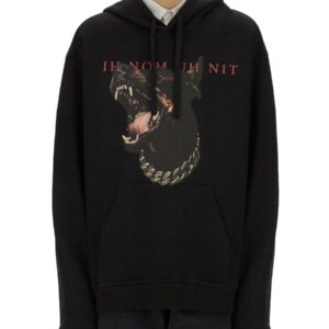 Explore the authentic IH NOM UH NIT men's DOBERMANN PRINT SWEATSHIRT in Black