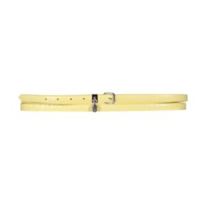 Discover the authentic Alexander Mcqueen women's DOUBLE BELT WITH SKULL AND PAVÈ in Yellow