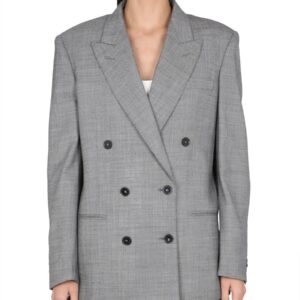 Explore the authentic stella mccartney women's DOUBLE-BREASTED BLAZER in Black