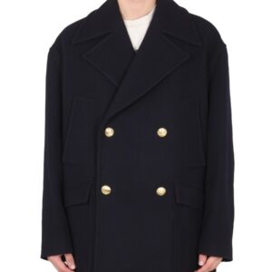 Refresh your wardrobe with the Palm Angels men's DOUBLE-BREASTED COAT in Blue