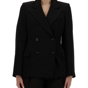 Explore the authentic Maison Margiela women's DOUBLE-BREASTED JACKET in Black