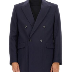 Refresh your wardrobe with the AMI PARIS men's DOUBLE-BREASTED JACKET in Blue