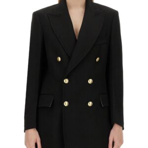 Explore the authentic Victoria Beckham women's DOUBLE-BREASTED JACKET in Black
