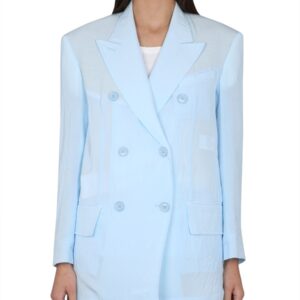 Discover the authentic Max Mara women's DOUBLE-BREASTED JACKET in Azure