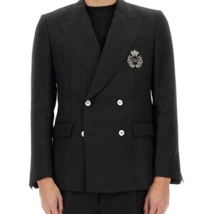 Explore the authentic Dolce & Gabbana men's DOUBLE-BREASTED JACKET in Black
