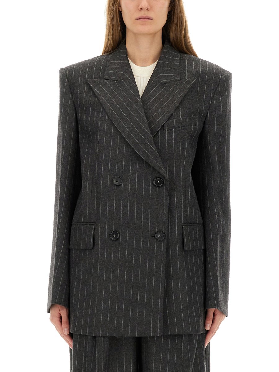Discover the authentic Sportmax women's DOUBLE-BREASTED JACKET "BELFORDI123" in CHARCOAL