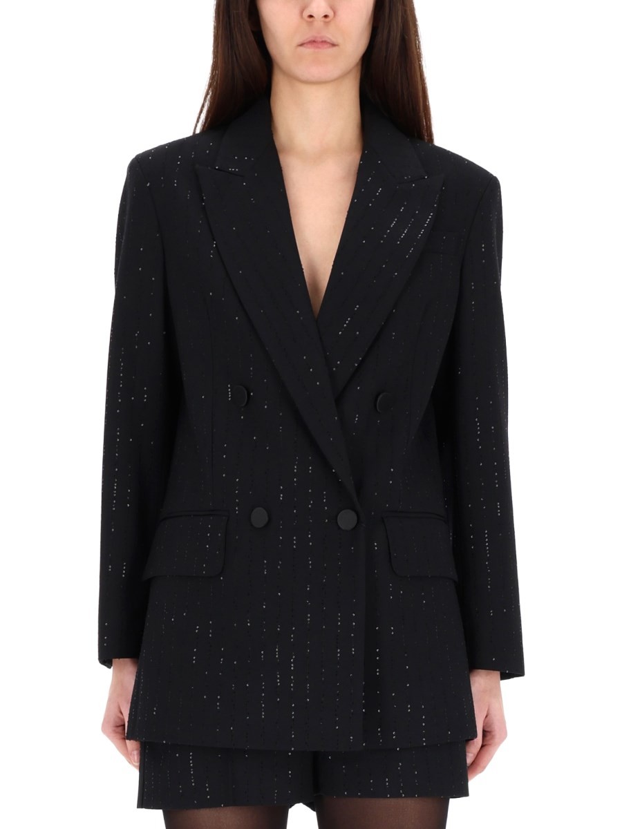 DOUBLE-BREASTED JACKET WITH RHINESTONE DETAILS - Image 4