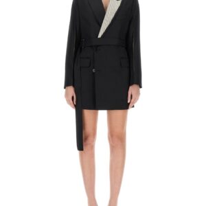 Discover the authentic Victoria Beckham women's DOUBLE-BREASTED MINI DRESS in Black