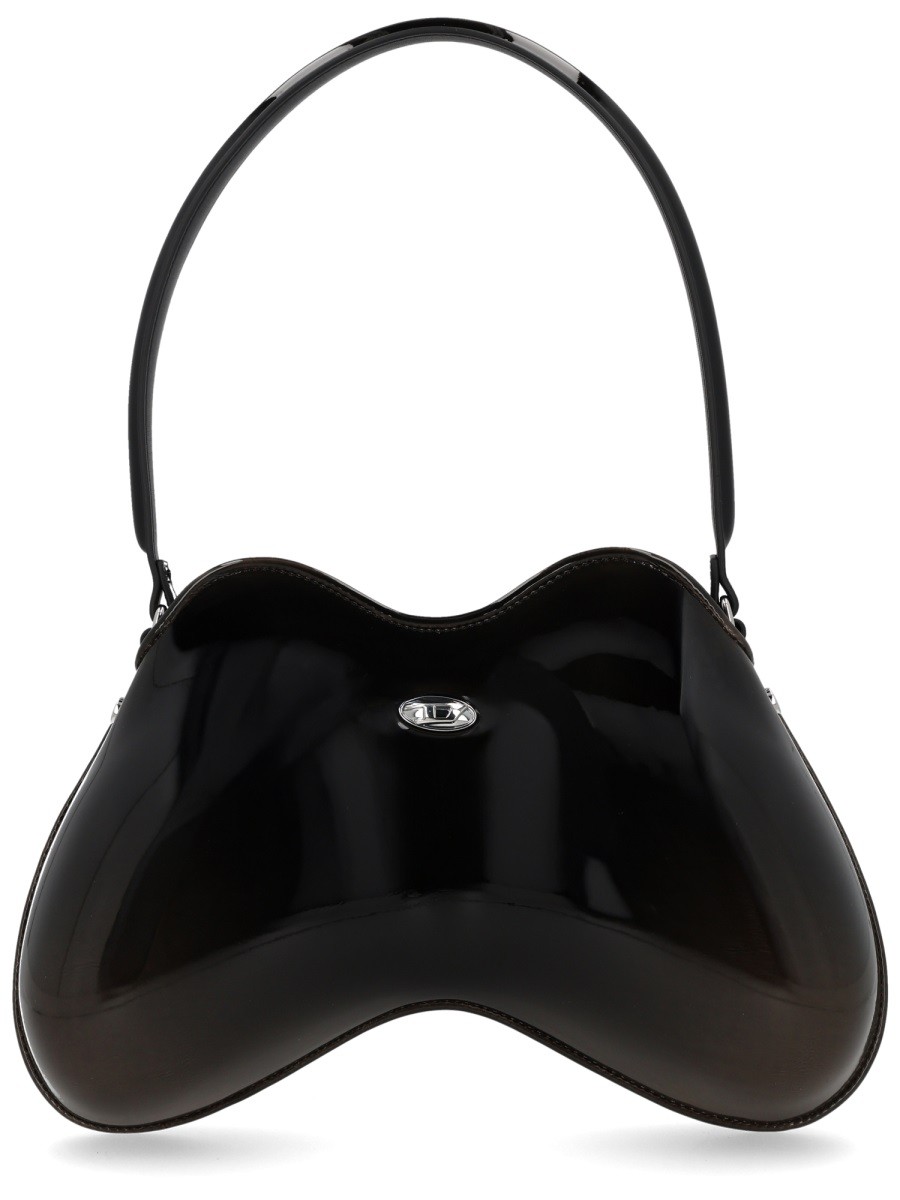 Refresh your wardrobe with the Diesel women's "DOUBLE-D" BAG in Black