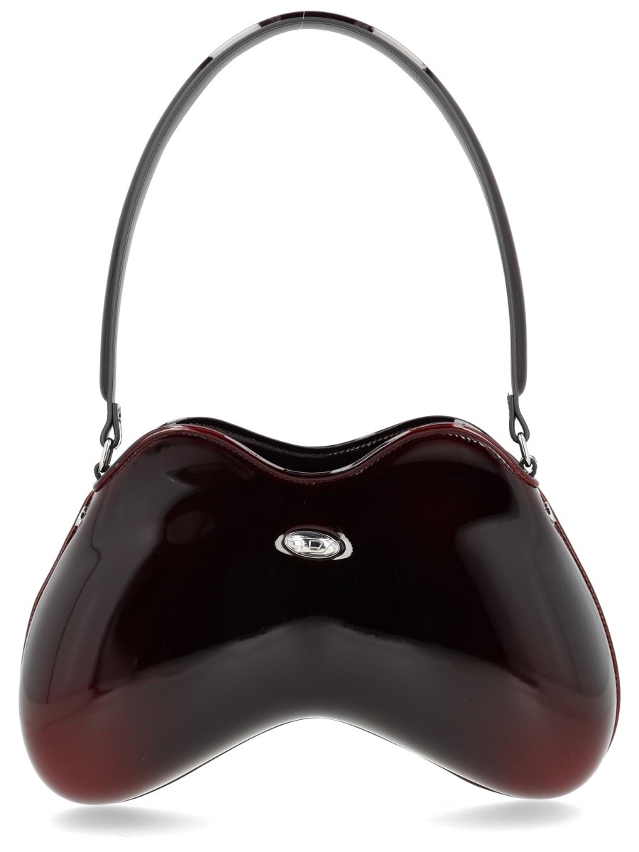 Refresh your wardrobe with the Diesel women's "DOUBLE-D" BAG in Bordeaux
