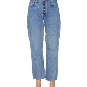 Discover the authentic 1/OFF unisex DOUBLE WAIST JEANS in DENIM