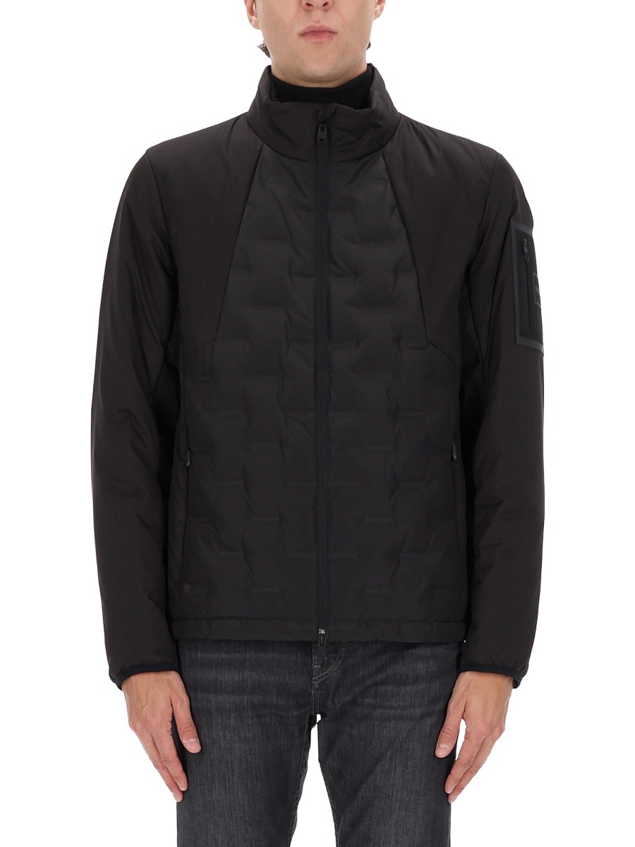 Elevate your look with the Boss men's "DOWN HYBRID" JACKET in Black