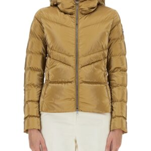 Explore the authentic COLMAR ORIGINALS women's DOWN JACKET WITH HOOD in gold