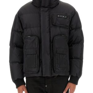 Refresh your wardrobe with the Dsquared2 men's DOWN JACKET WITH LOGO in Black