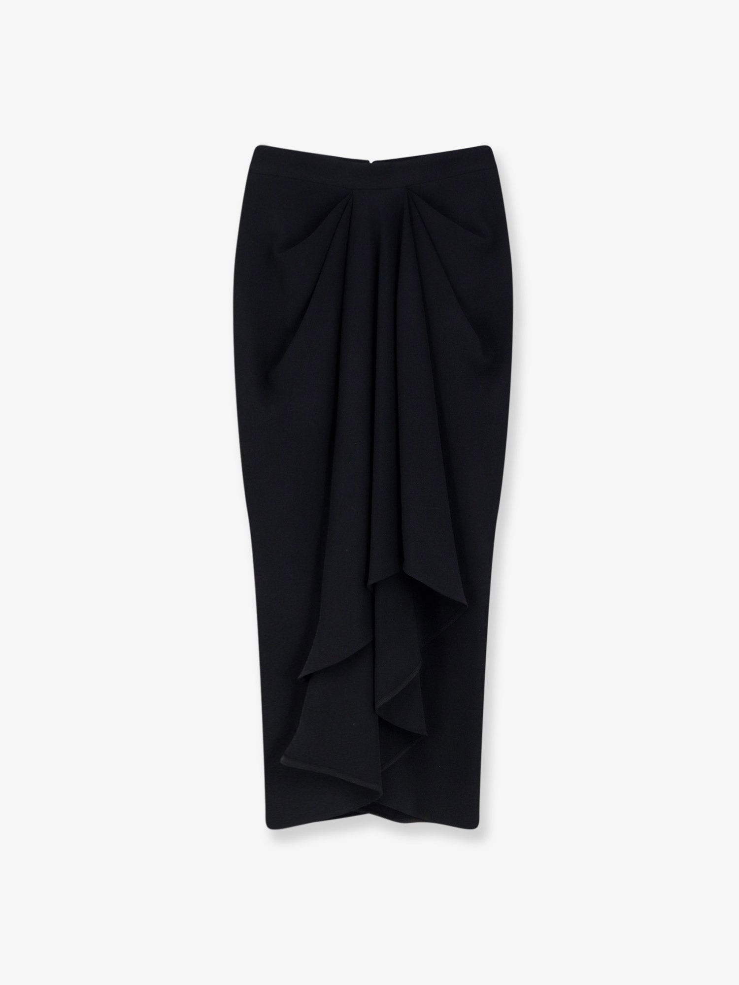 Discover the authentic Givenchy women's Draped midi skirt in Black