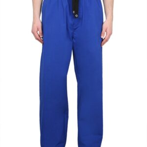 Discover the authentic Versace men's DRAWSTRING PANTS in Blue