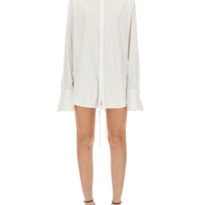Refresh your wardrobe with the PETER DO women's DRAWSTRING SHIRT in White