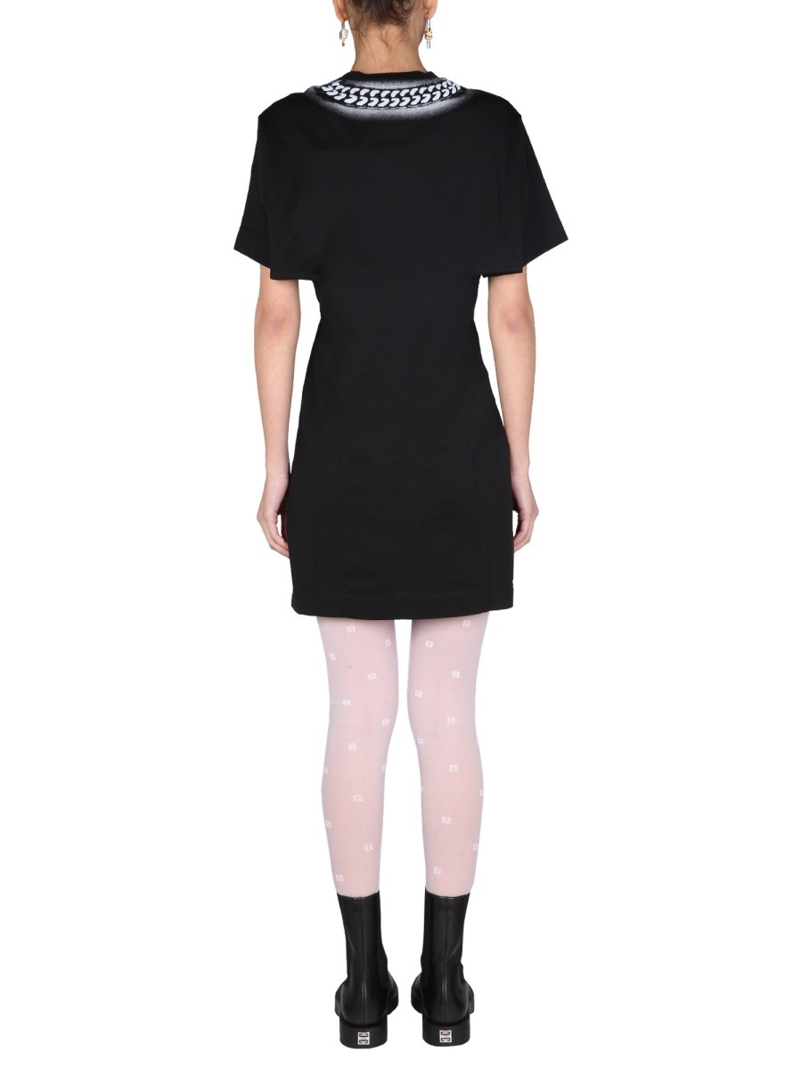 DRESS WITH 3D "CHAIN" PRINT - Image 4