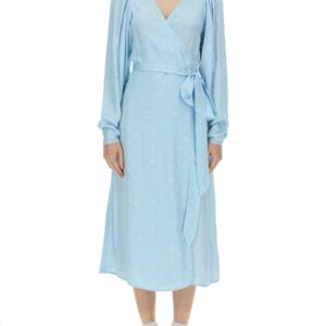 Explore the authentic ROTATE BIRGER CHRISTENSEN women's DRESS WITH BOW in Blue