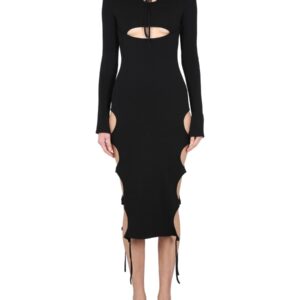 Discover the authentic ANDREADAMO women's DRESS WITH CUT-OUT DETAILS in Black