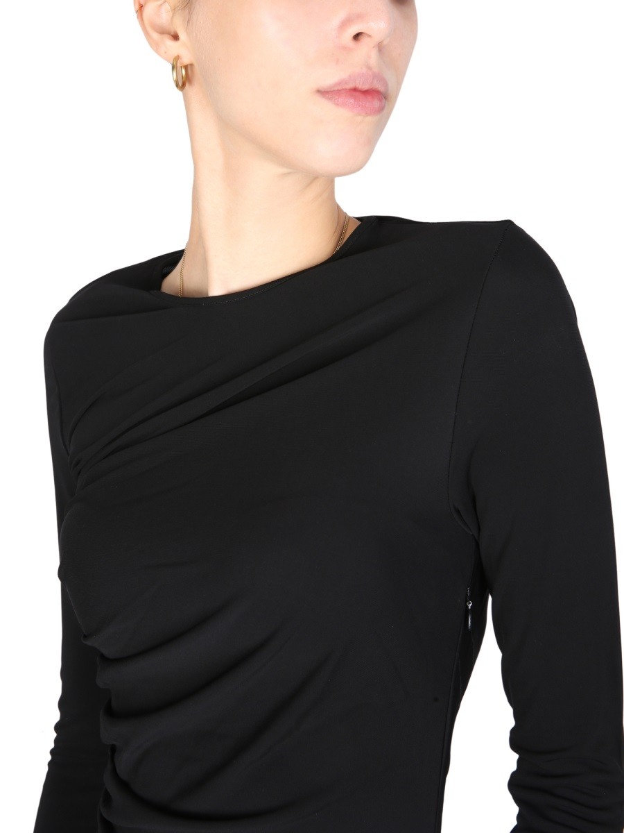 DRESS WITH DRAPE - Image 4