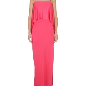 Refresh your wardrobe with the TOM FORD women's DRESS WITH RUFFLES in Fuchsia