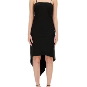 Refresh your wardrobe with the Helmut Lang women's DRESS WITH SCARF HEM in Black