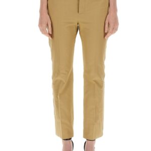 Elevate your look with the Saint Laurent women's DRILL PANTS in beige