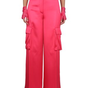 Discover the authentic Versace women's DUCHESSE PANTS in Fuchsia