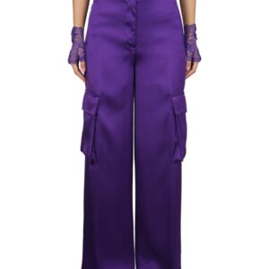 Discover the authentic Versace women's DUCHESSE PANTS in Purple