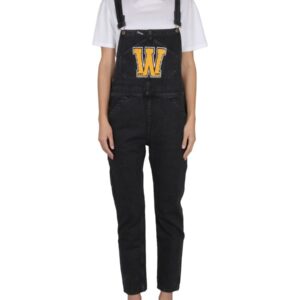 Discover the authentic WASHINGTON DEE CEE women's DUNGAREES WITH LOGO in Black